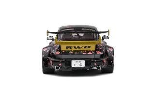 Porsche RWB schwarz AOKI Version 2021 Solido 1:18 Metallmodell